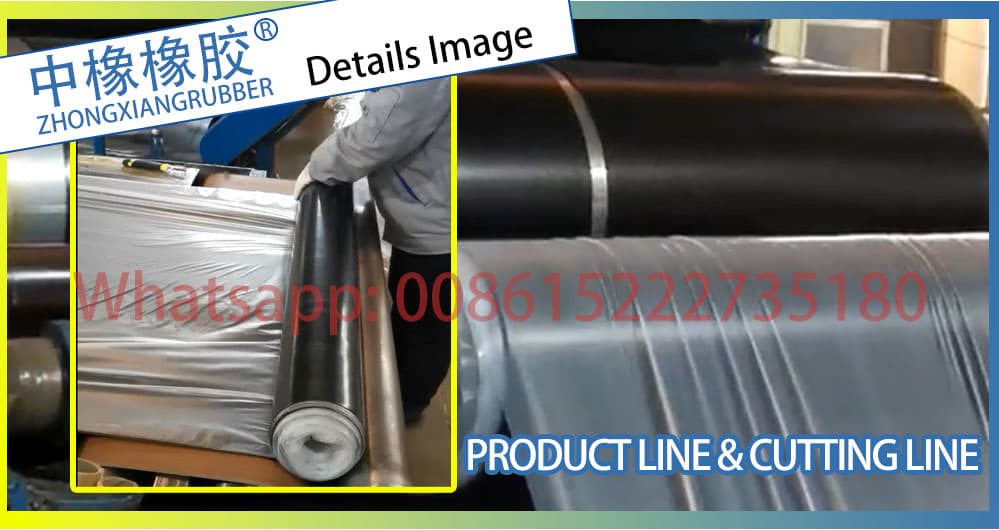 black rubber sheet roll