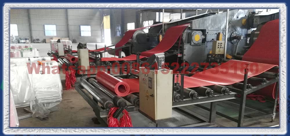 Red natural rubber sheet