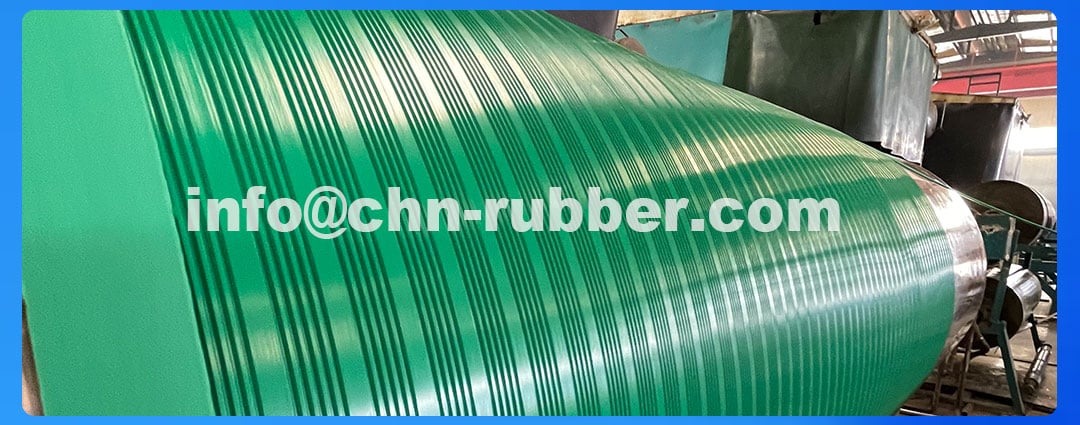 Anti slip rubber roll 