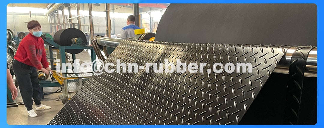 Diamond plate rubber sheet 