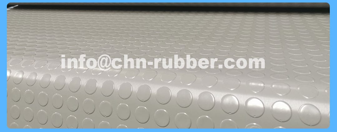 Coin grip rubber flooring rolls