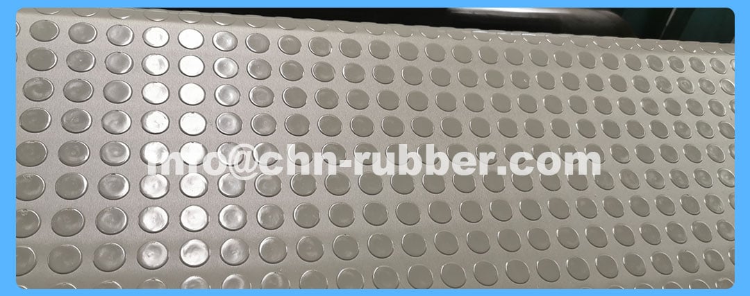 Coin grip rubber flooring rolls