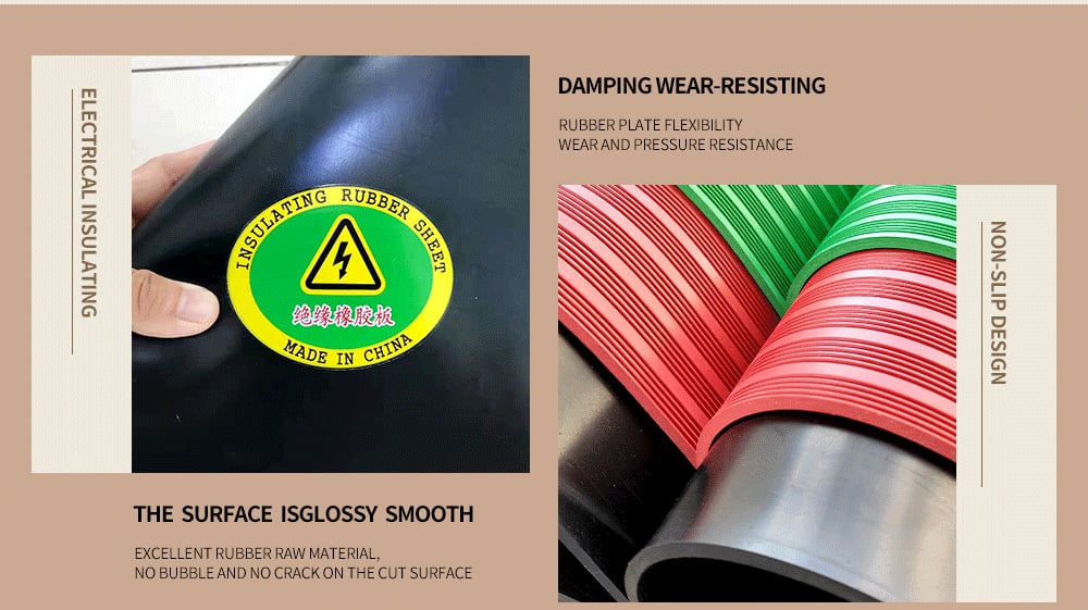 electrical safety rubber mat