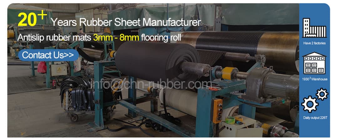 Heavy duty rubber matting roll 