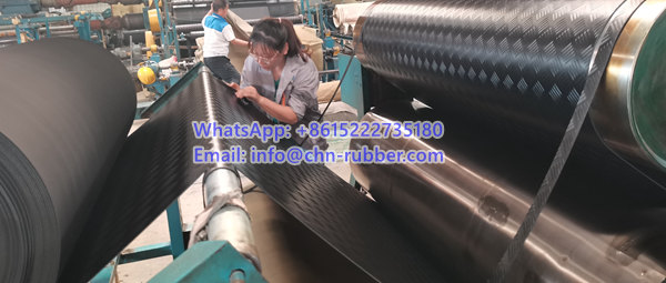 chequer plate rubber matting