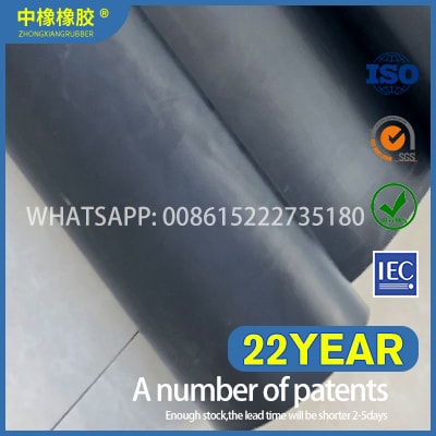 Neoprene Industrial 1/16 In Sheet Thickness Rubber Sheets 1/8" Thick Neoprene Rubber Sheet - 8x12 Inch, 60A Duro, Solid Black 60 Duro Neoprene - Foto 6