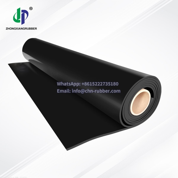 2.5Mpa resistant rubber sheet SBR material black 1.6g/cm³