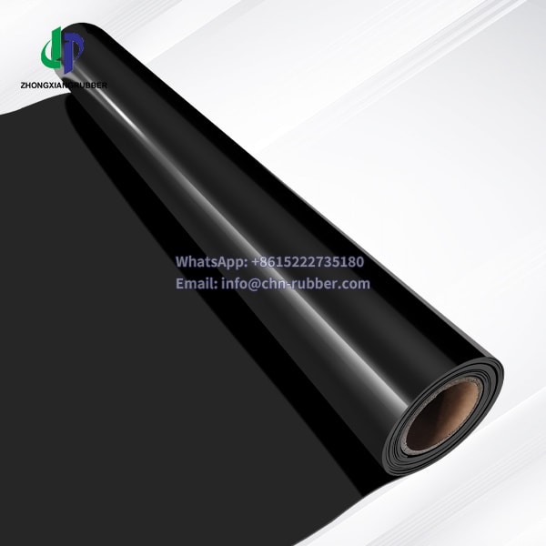 2.0S.G 75°Hardness Black top quality rubber sheet roll for industrial