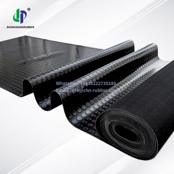 Studded rubber matting coin rubber sheet 3mm antislip mats