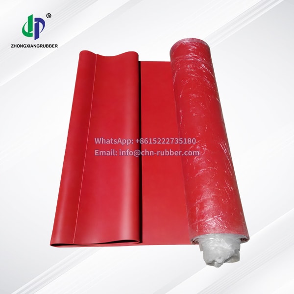Red rubber gasket sheet CR rubber neoprene sheeting roll