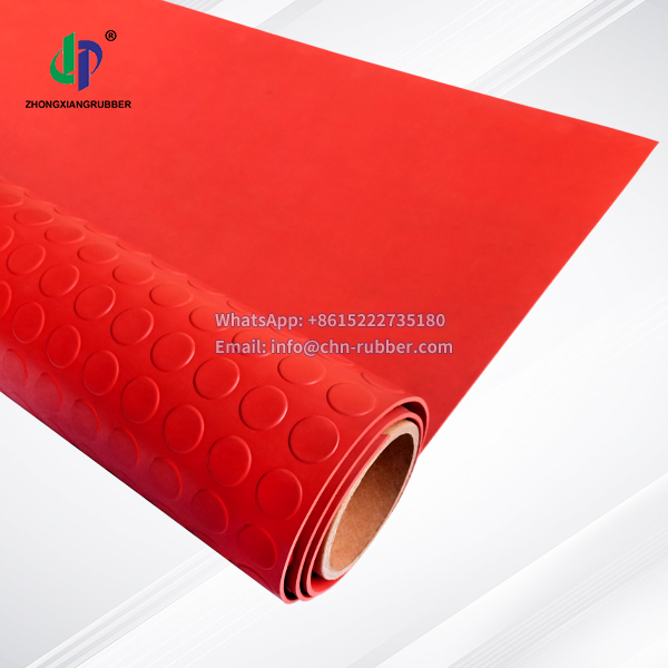 Rubber coin flooring for trailer 1.5g/cm³ 3mm anti slip mats