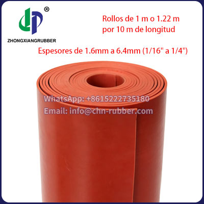 Hule SBR Rojo Industrial (Caucho de Estireno-Butadieno)