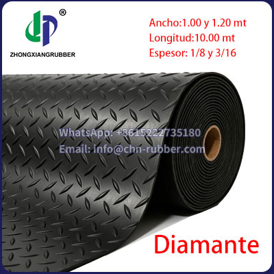 Caucho Antideslizante Para Piso Diamante