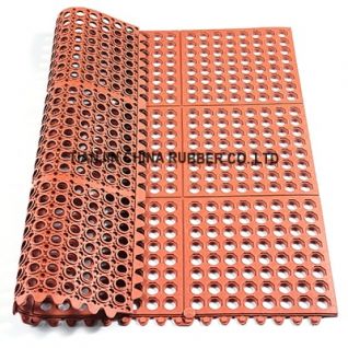 Anti-Fatigue Interlocking Rubber Hollow Mat - China Rubber Flooring, Kitchen  Mats